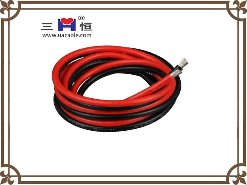 Red&black silicone wire